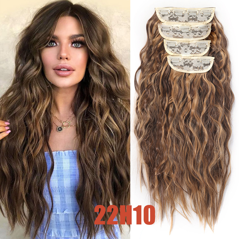Synthetic Hair Clip-in Extensions For Volumising Curly Hair_voghion.com
