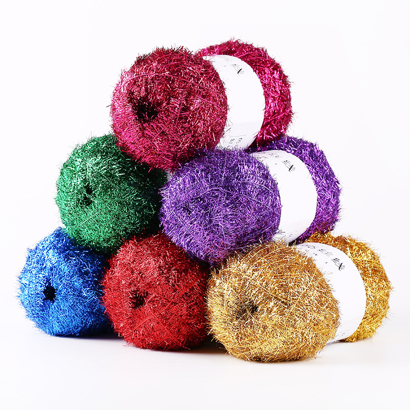 Bilateral Glass Silk Korean-style Dishwashing Towel Glitter Bright Silk Line DIY Handmade Bag Strawberry Wipe Oil-free Gold Silk Line Bilateral Glass Silk Korean-style Dishwashing Towel Glitter Bright Silk Line DIY Handmade Bag Strawberry Wipe Oil-free Gold Silk Line