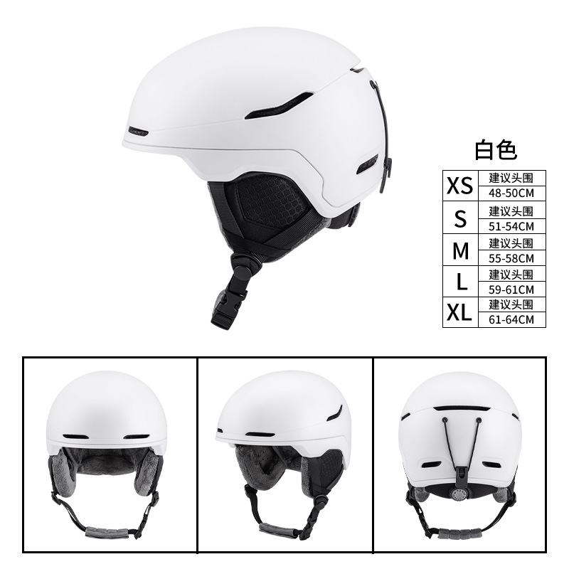 Transfronterizo nuevo casco de esquí cubierta adultos niños deportes al aire libre universal integrado de moldeo con gafas con casco