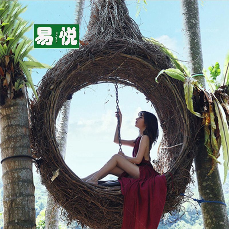 Columinar al aire libre con el mismo amor gran jaula de pájaros disparo props escénico tarjetas perforación nido de pájaros creativo celebridad en línea de Bali