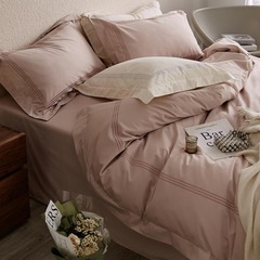 UG73100 Piece Xinjiang Long Staple Cotton All-Cotton Napped Quilt Set Autumn/Winter Thick Pure Cotton Simple Luxury Embroidered Bedding