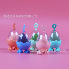 Individually packaged beauty egg, creative lanyard powder puff storage box, portable dust-proof sunflower lift buckle makeup egg