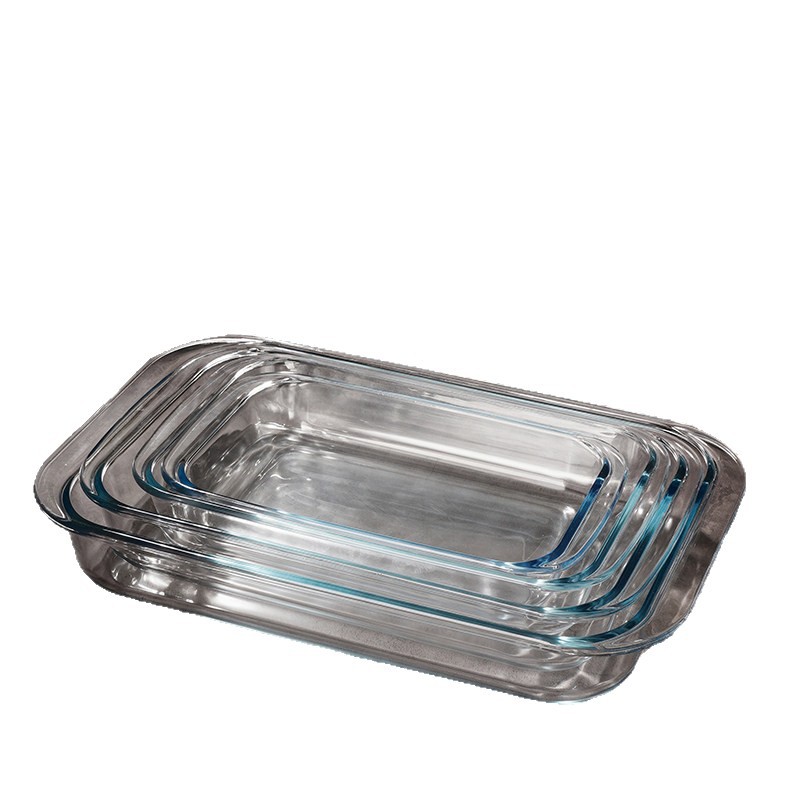 Bandeja Rectangular de Vidrio Templado, Resistente a Altas Temperaturas, para Horno y Microondas image 5