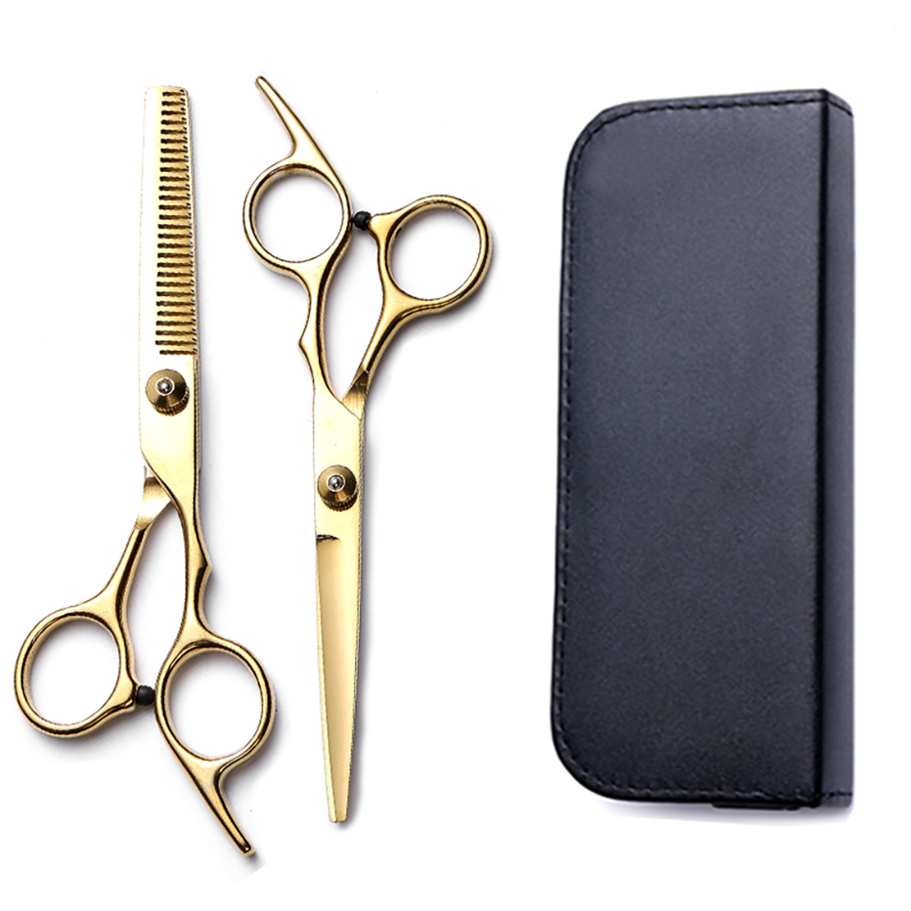 Corte de pelo tijeras transfronterizas amazonas color tijeras de dientes planas cortadas delgadas frange tijeras divisorias fábrica de tijeras al por mayor set de tijeras de peluquería