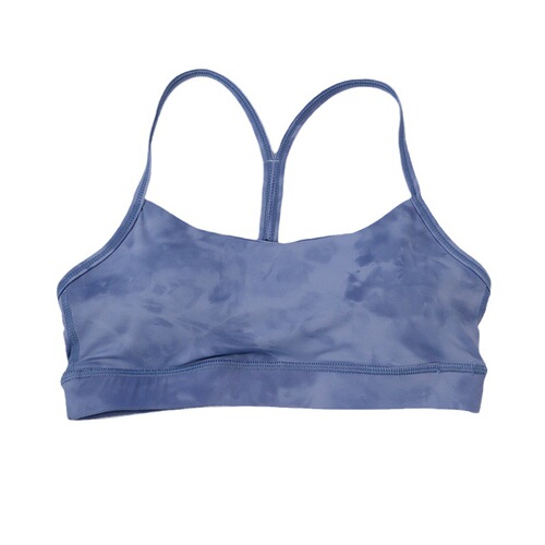 Water-based ink print tie-dye double-sided velvety sport bra for women yoga Y-thin strap beautiful back strap close-fitting underwear