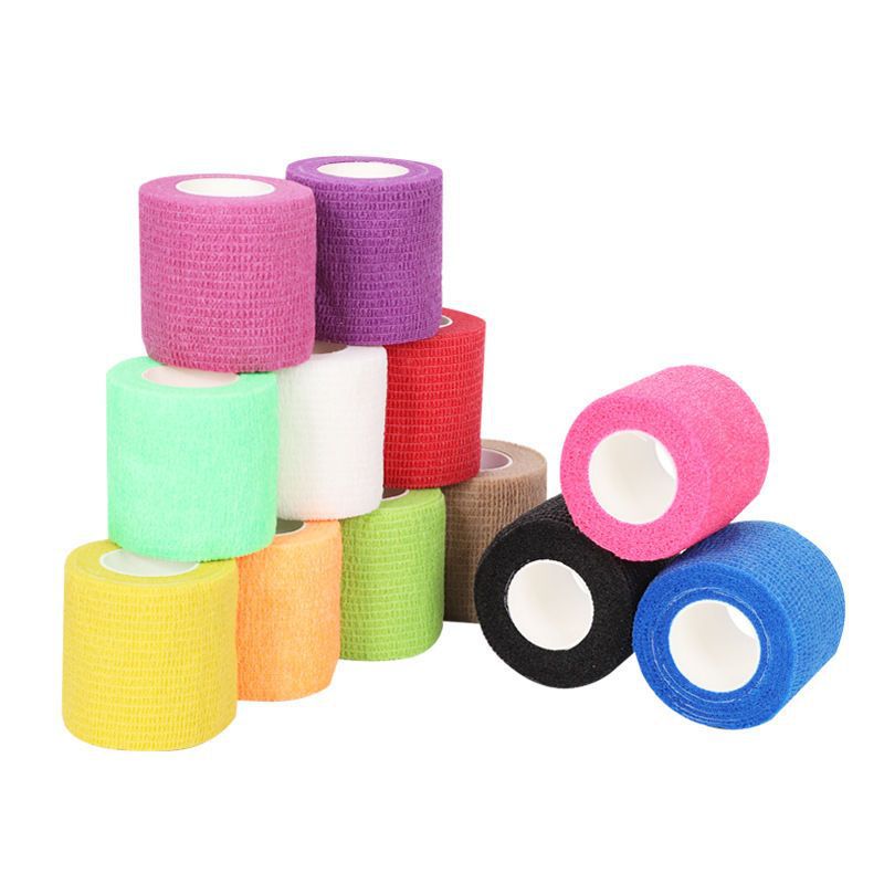 Suministro directo de fábrica no tejido elástico autoadhesivo vendaje de escritura dedo tobillo Vendaje deportivo tatuaje vendaje para mascotas