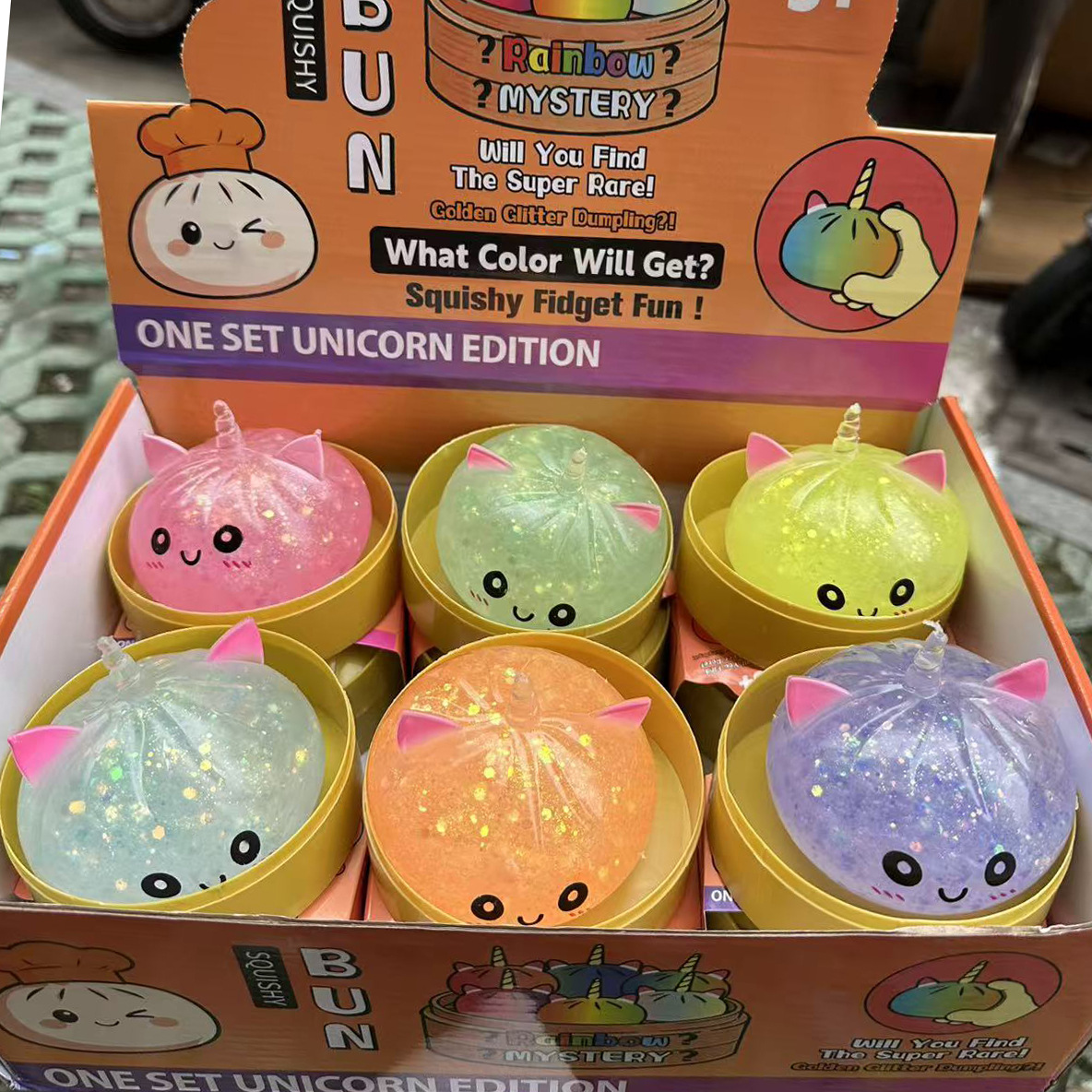 Unicornio Pectina Exhaust Packs 6 colores mezclados