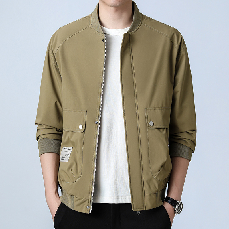 Primavera y otoño nuevo tipo de chaqueta de béisbol hombre chaqueta casual coreana primavera y otoño chaqueta corta de moda chaqueta de trabajo de hombre image 5