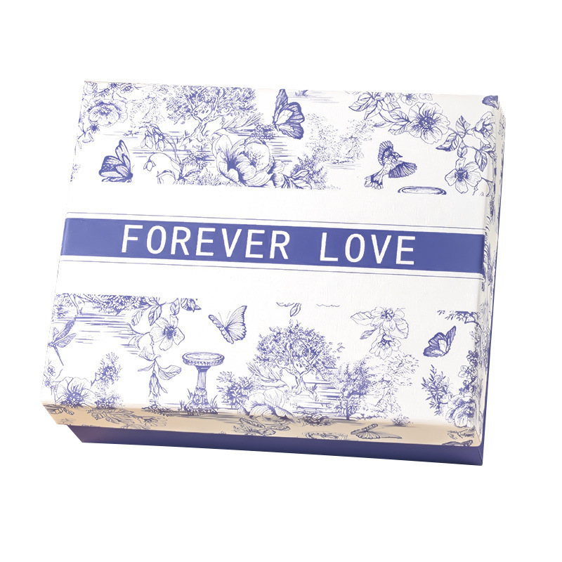 Nueva caja de regalo lista para usar, cubierta de cielo y tierra, caja de regalo de acompañamiento, caja de regalo de alta gama, fabricante de cajas vacías para regalos de cumpleaños