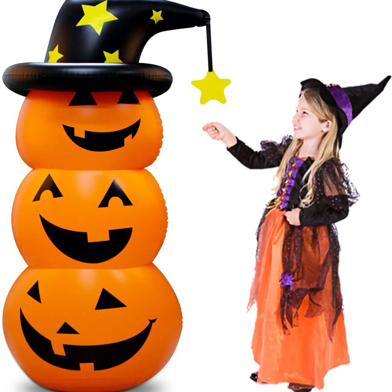 国境を越えて人気のハロウィーンカボチャ人不倒翁インフレータブル縦型カボチャ人パーティー白鬼幽霊道具置物|undefined