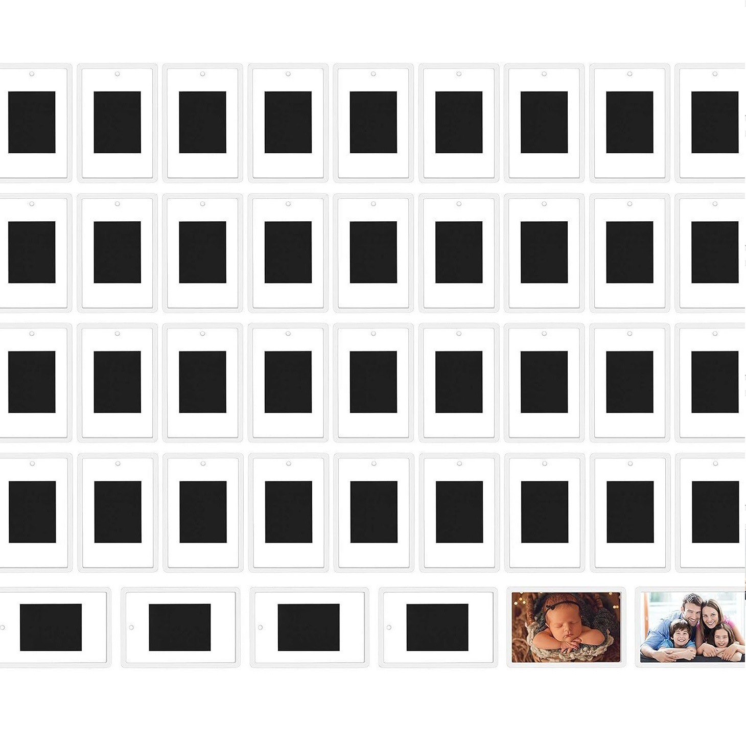 亚克力空白相框10件装冰箱磁铁优质透明亚克力冰箱磁贴带图片