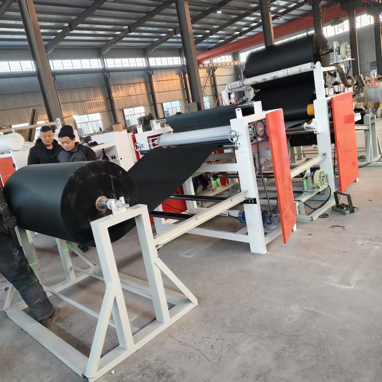 珍珠棉红绒布复合机厂家供应出口卡纸卷涂胶贴纸机 无妨布粘牛皮