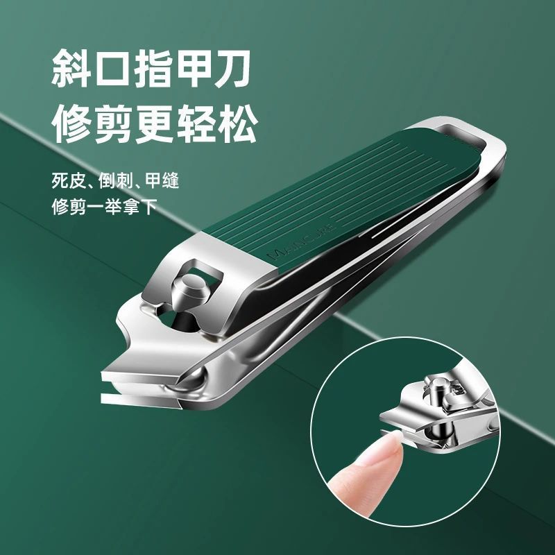Herramientas de corte de uñas oblicuas de pie de uñas caseras cuchillo plano conjunto de cuchillo pinzas de uñas damas image 4
