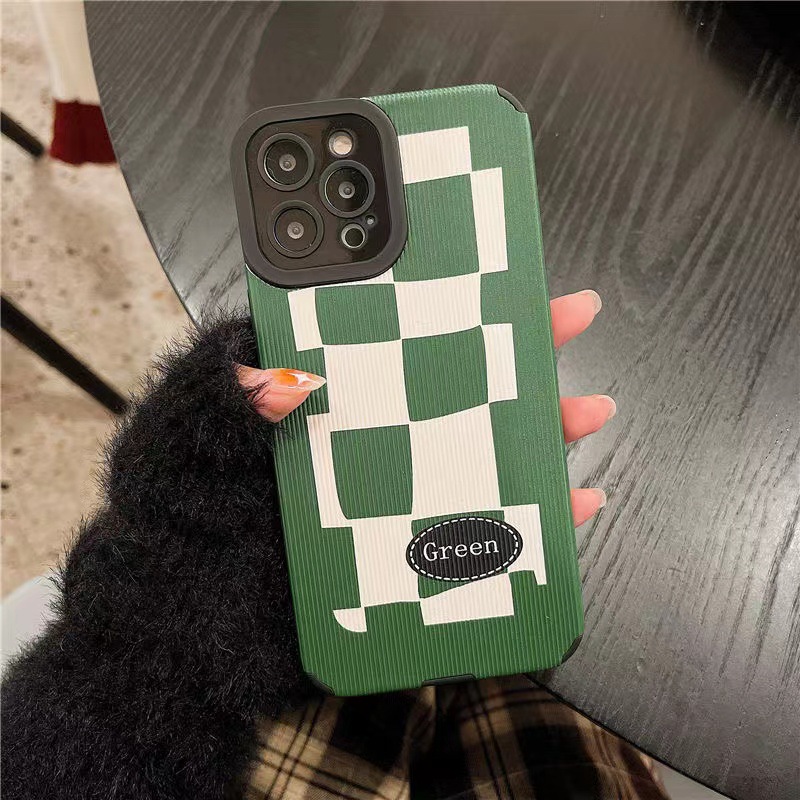 Stylish Green Protective Phone Case For Iphone 13 Pro Max And 11_voghion.com