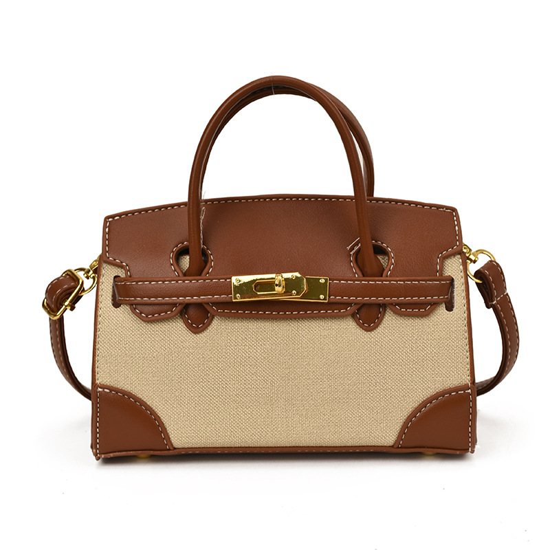 Bolsa de hombro de moda para niños y niñas de color contraste coreano simple mini bolso de mano para bebés inclinado 2025 nuevo tipo de niños portátiles