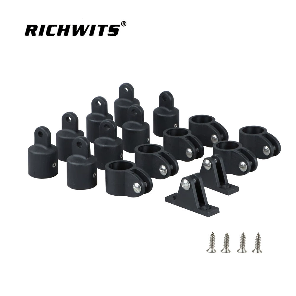 Zhibo Металлическая черная нейлоновая раздвижная крышка горный каяк резиновая лодка солнцезащитный козырек костюм 16 шт.