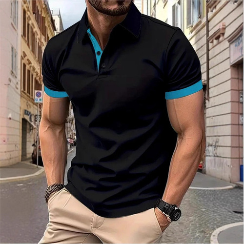 Newly Released Summer T-Shirt Paul Men's Short Sleeve Top Popular Fashion Trend Polo Shirt