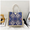 Ethnic summer fashionable shopping bag to go out, handheld lunch box, банка для хранения, purse for mother and baby, ethnic style, city style, food bag