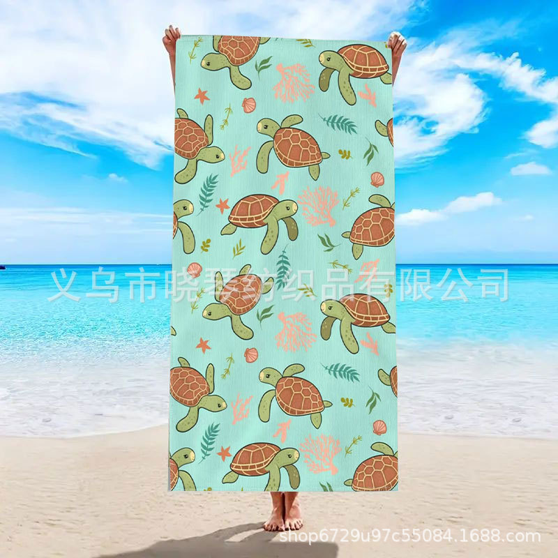 Popular Turtle Beach Towel Turtle Towel Microfiber Turtle Beach Towel Quick-Drying Absorbent Beach Towel