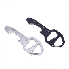 Outdoor rope cutter, keychain, quick-hook tool, multi-function bottle opener, hexagonal pendant, portable slotted screwdriver