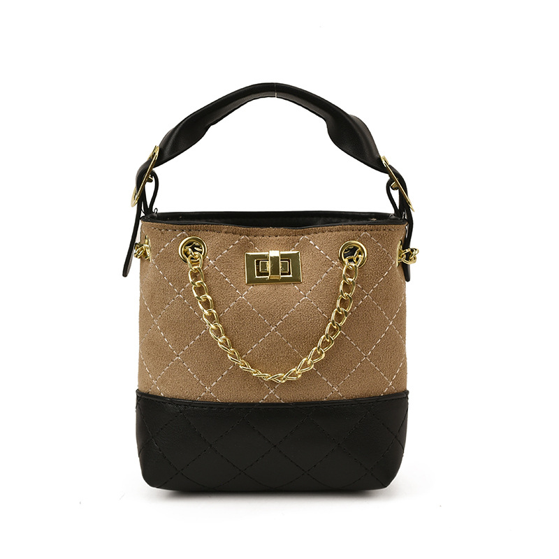 Otoño y invierno nuevo tipo de bolso de ternera esmerilado, bolso de baño de moda, bolso de bordado de diamante, bolso de hombro para niños y niñas
