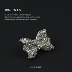 YOKO 蝴蝶結鑲鑽紐扣金屬裝飾扣子西裝粗花呢外套扣雙面尼大衣扣