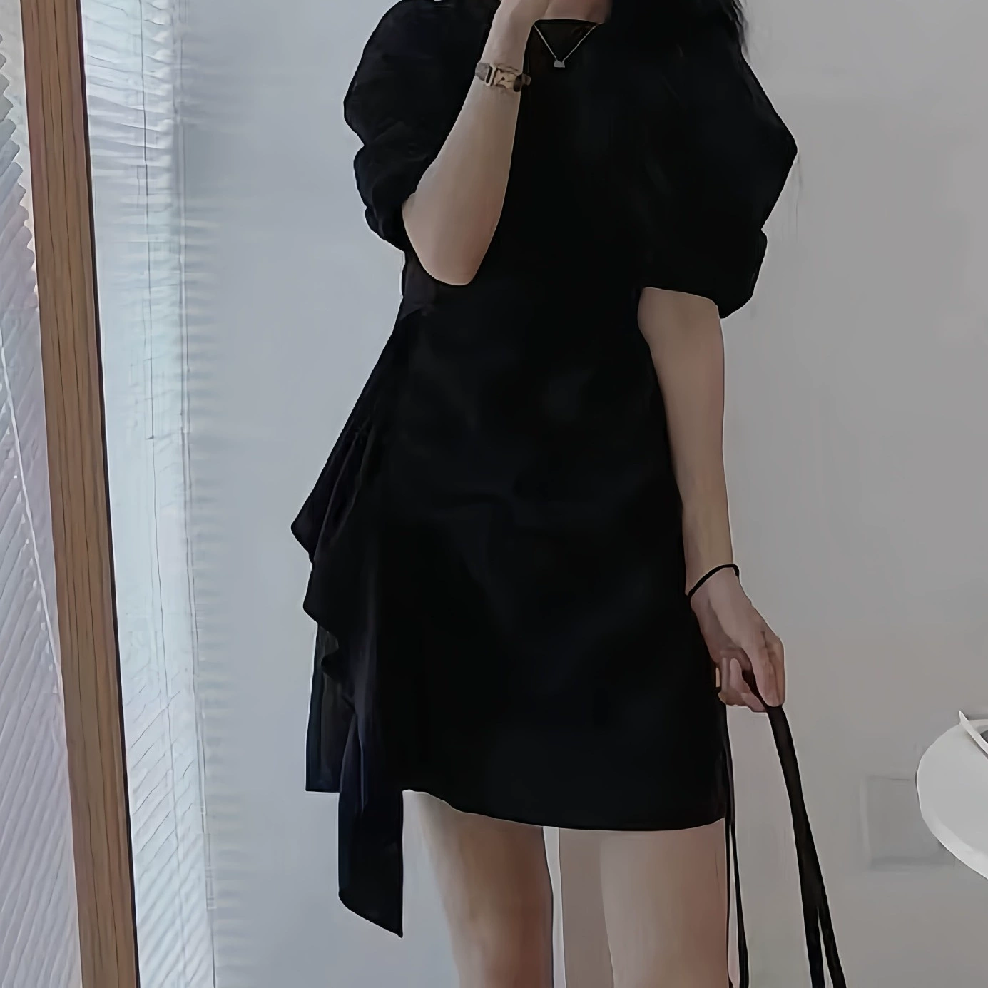 Женское платье больших размеров, модное летнее новое летнее платье для похудения 2025 года, юбка А-силуэта с короткими рукавами, обтягивающая юбка, уменьшающая возраст.