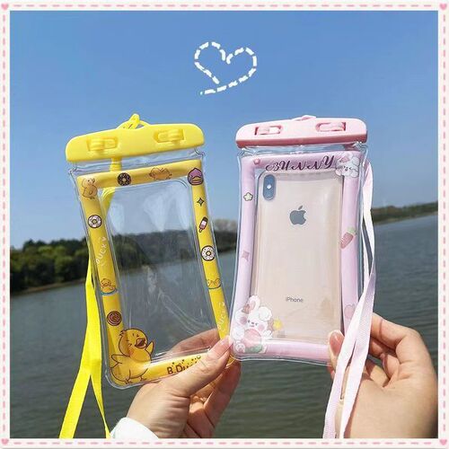 Waterproof mobile phone bag with touch screen sealable diving cover, rafting and swimming equipment, universal air bag, waterproof bag, anti-bacterial swimming bag