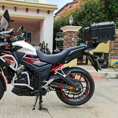 22L quick-release aluminum alloy: Motorcycle trunk