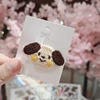 Cartoon children's hairpins for leisure, knitted hairgrip, cute hair rope, bangs