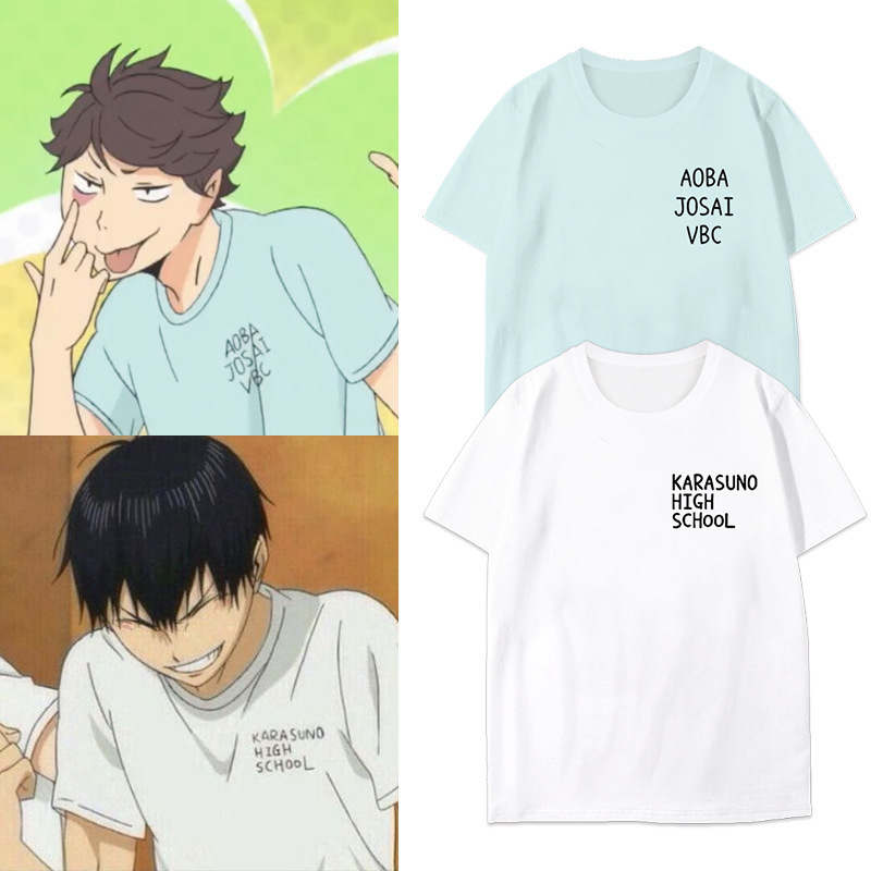 Volleyball junior cos short-sleeved T-shirt Sun to Shadow Mountain and Chuan Che secondary yuan cosplay loose half-sleeved cotton T Volleyball junior cos short-sleeved T-shirt Sun to Shadow Mountain and Chuan Che secondary yuan cosplay loose half-sleeved cotton T