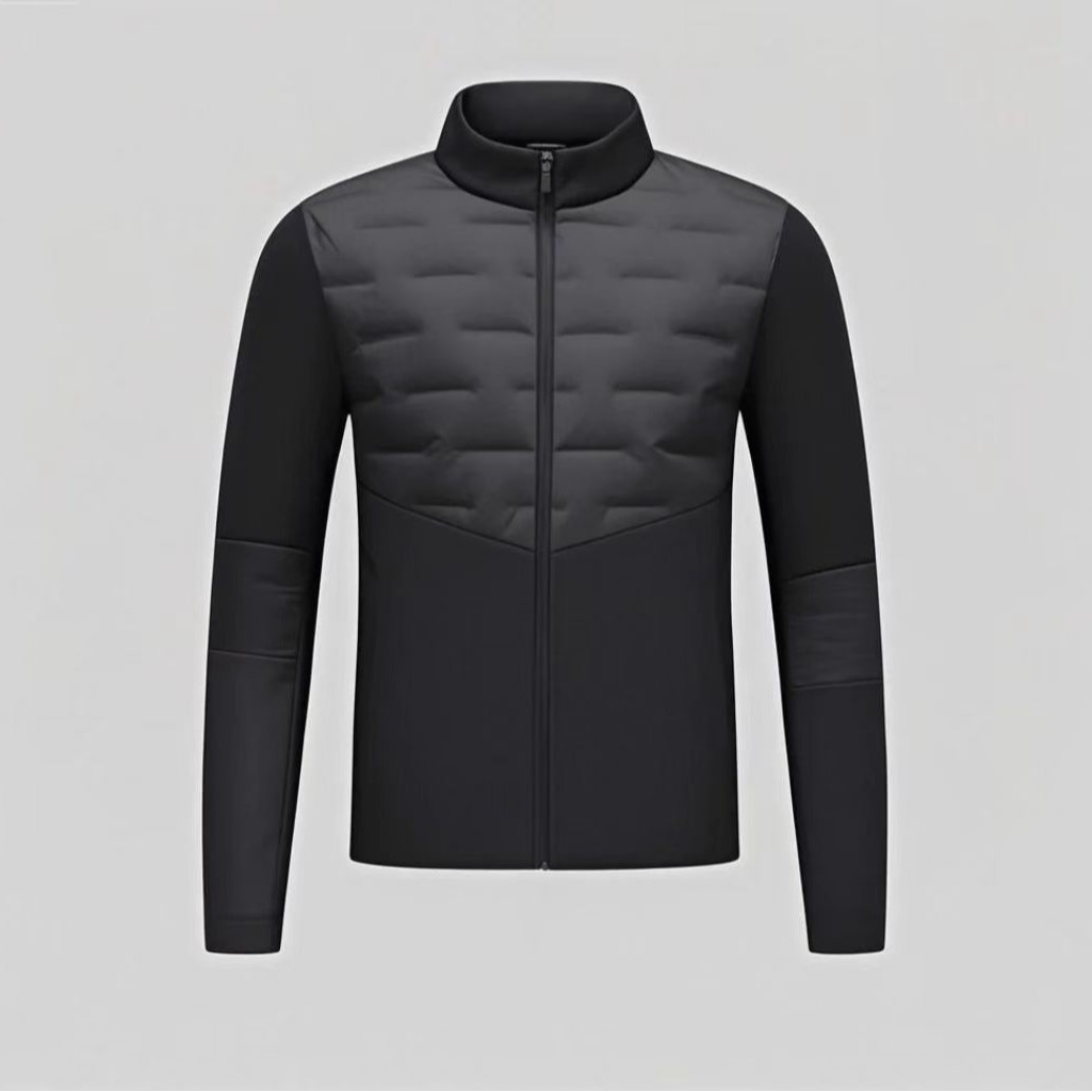 2025 Hot Style Dijia Golf Stand Collar New Sports Pro Men's 4Pro Lightweight White Duck down Splicing