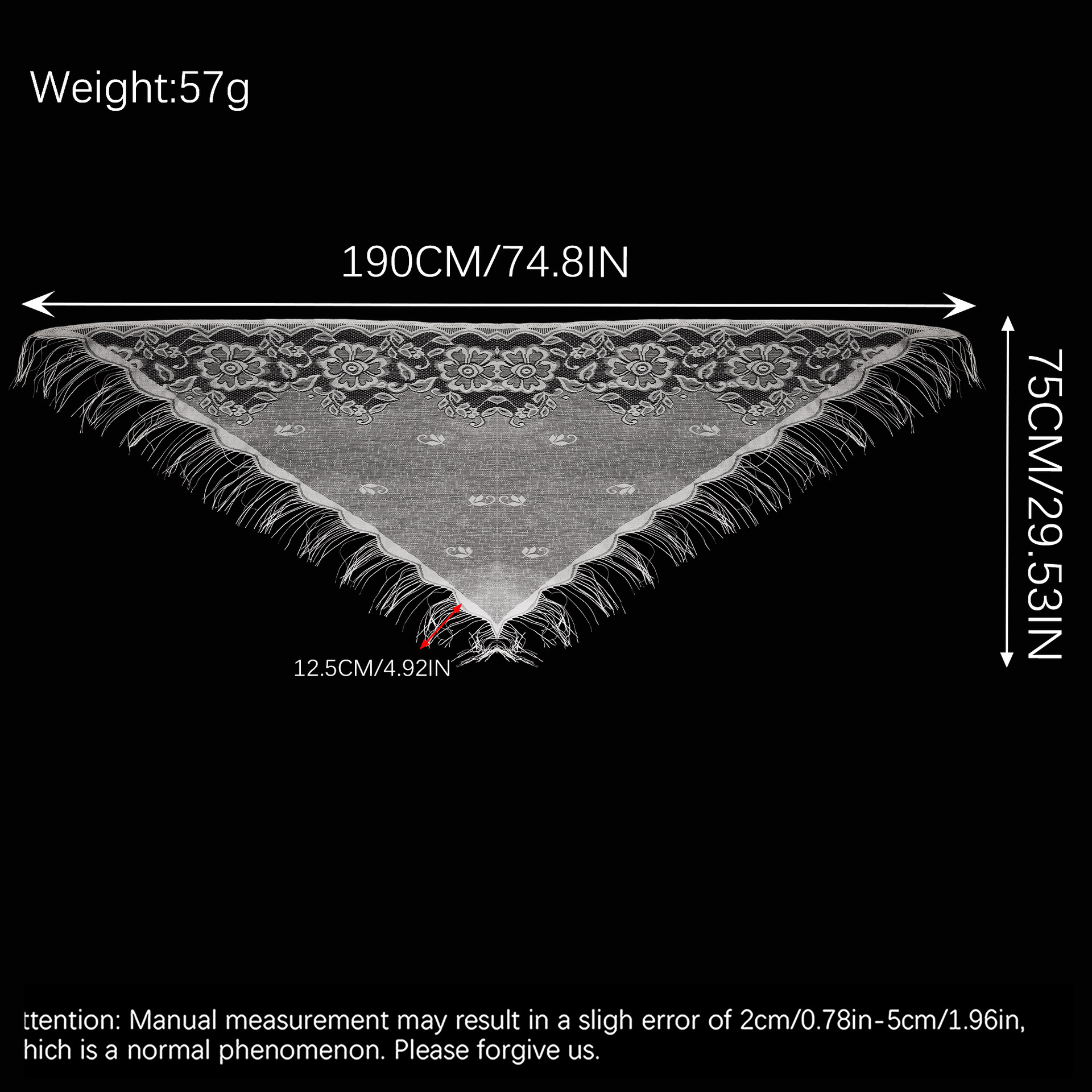 Lace Shawl Triangle Scarf For Wedding Bridesmaid And Party Wear_voghion.com