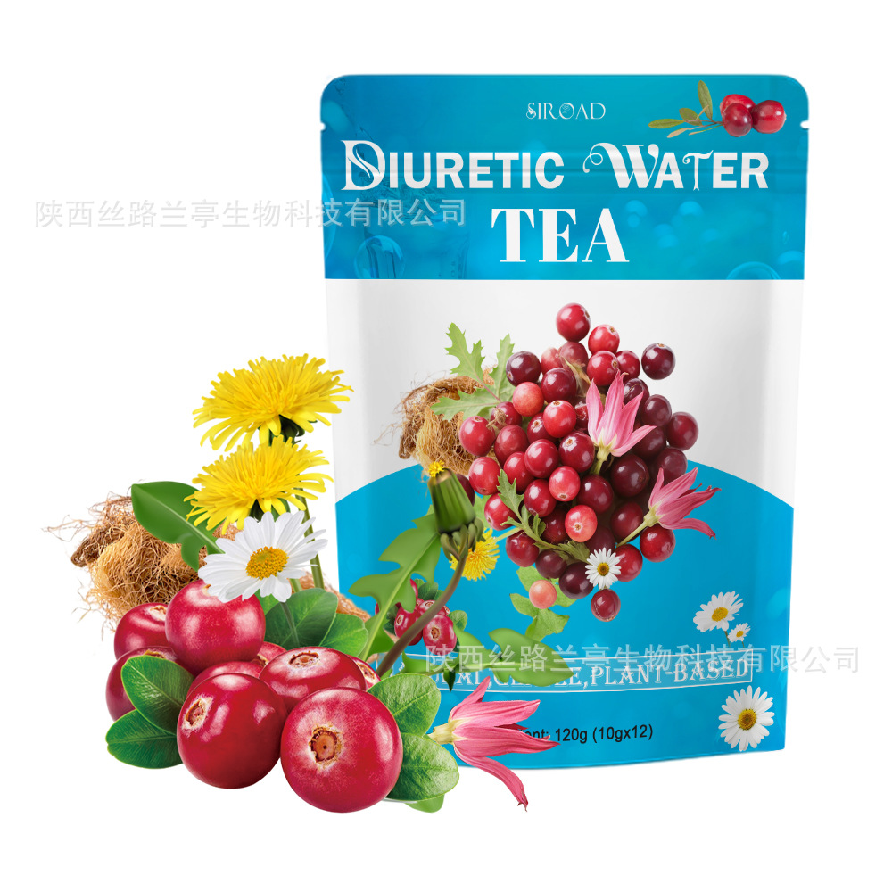 女性利尿茶Diuretic Water tea天然草本蔓越莓蓝莓植物水果泡袋茶