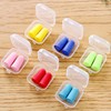 Earplugs, earrings, ring with accessories, storage system, small plastic storage box