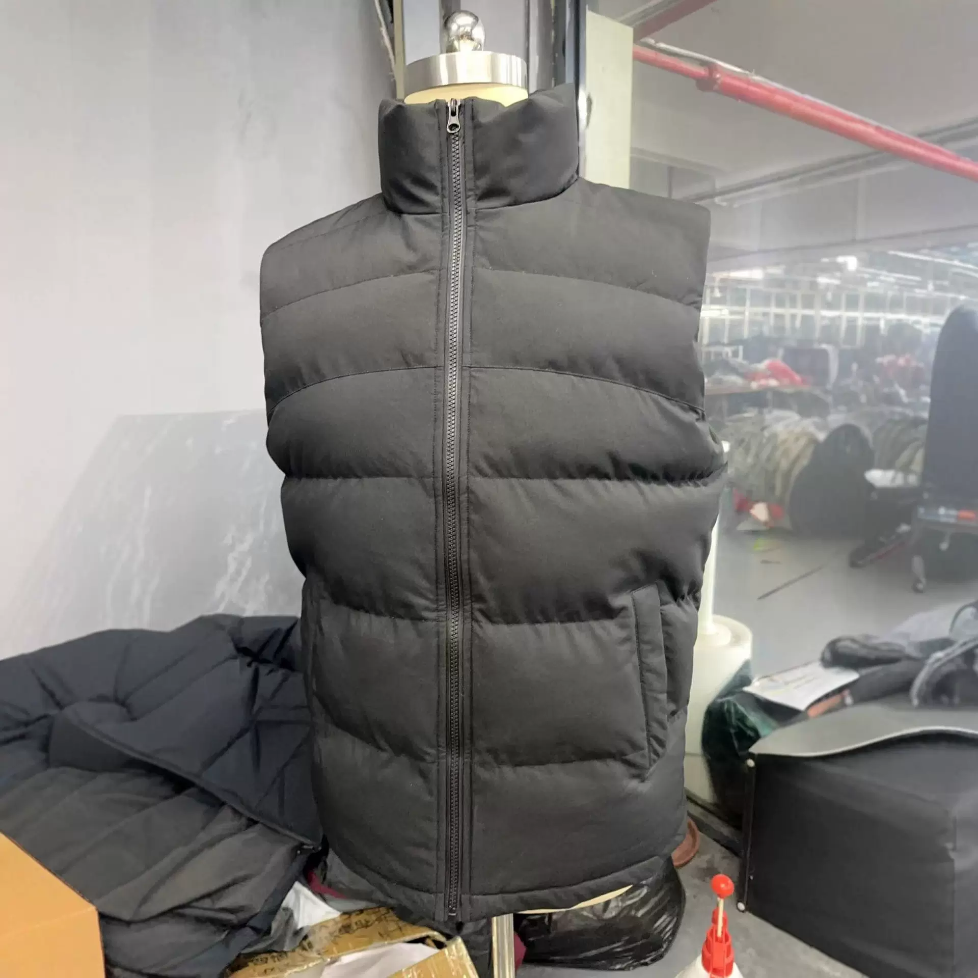 跨境版石墨烯棉马甲男冬季新款立领坎肩大码加厚保暖背心马夹外套