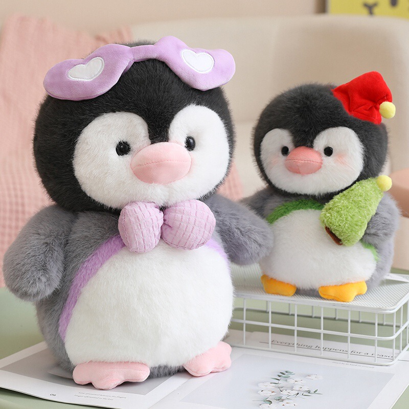クリエイティブかわいい変身ハッピーハウスヘッドカバーペンギン人形ぬいぐるみ子供人形誕生日プレゼント女|undefined