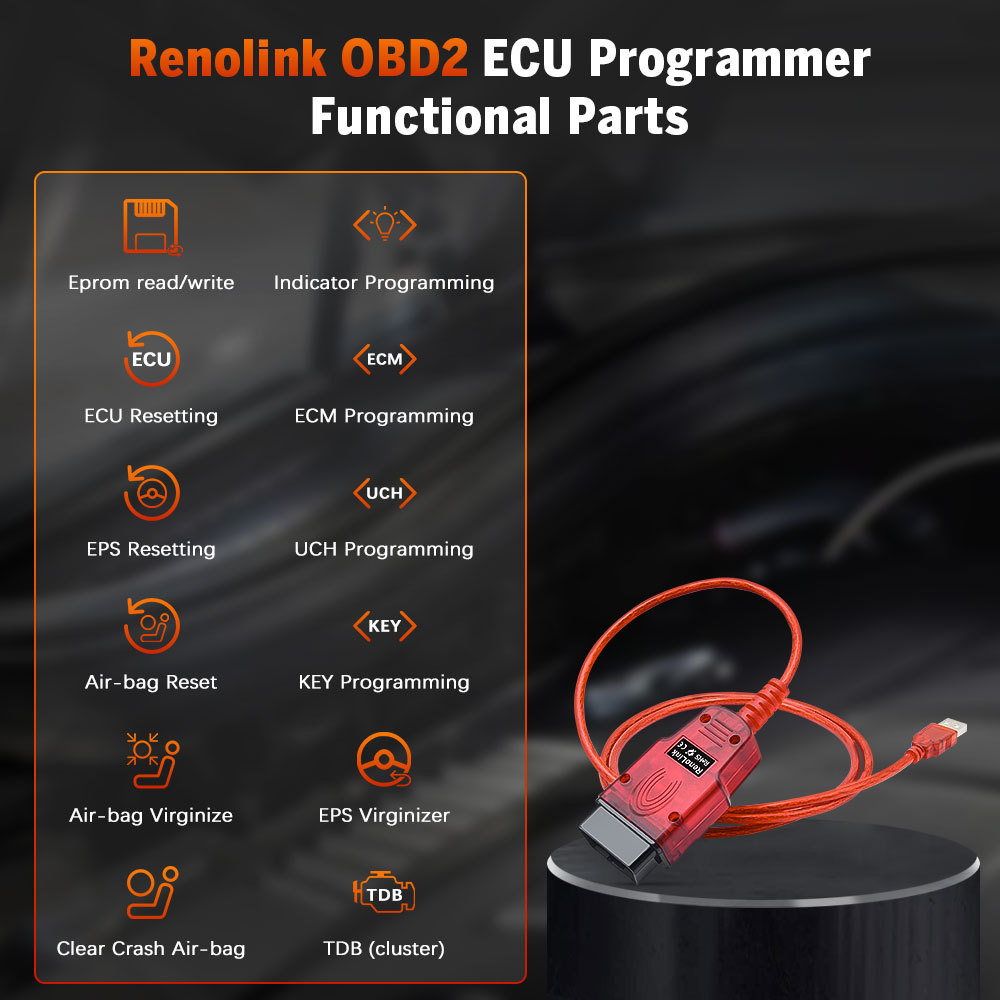 Renolink V2.11 for Renault Ecu Programmer 2.10 Upgrade Renault Diagnostic Cable