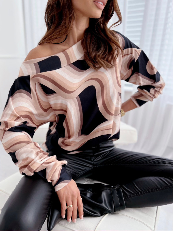 Women's Hoodie Long Sleeve Blouses Printing Fashion Stripe Leopard display picture 3