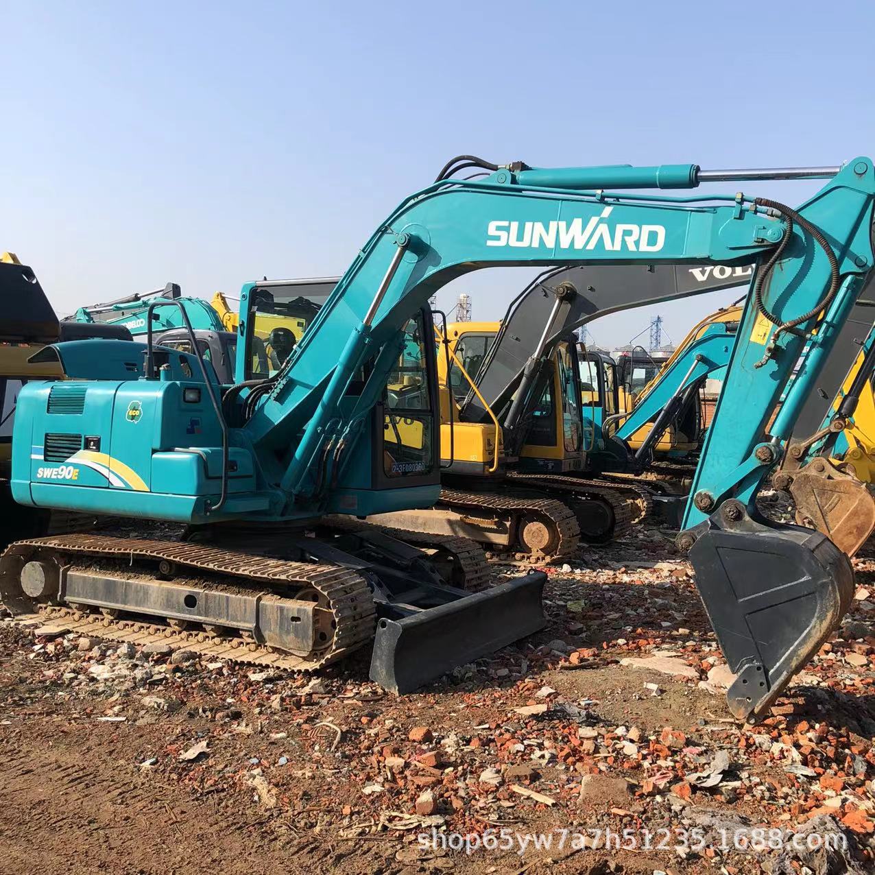 精品转让山河智能90E九成新挖掘机低油耗经济适用 质保两年包送到