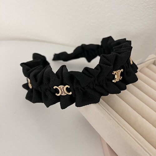 Zhao Lusi's same style Internet celebrity velvet headband autumn pressed hair tassel headband trendy versatile retro hair accessories wholesale