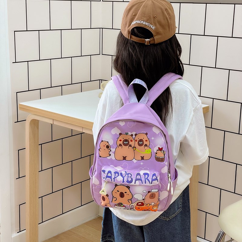 Mochila de niña linda de dibujos animados