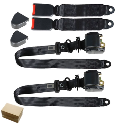 Car seat belt automatic telescopic universal seat - k3-galvanized-35cm-webbing-base-two-sets-in-one-box