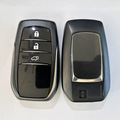 card remote control key shell, Avtomobil qapı kilidi silindrləri - with-unlabeled-black-cover-toyota-cruiser-3-button-suv-large-card-case