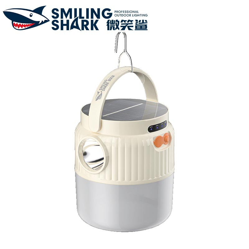 [Solar battery charging waterproof outdoor led camping lamp]