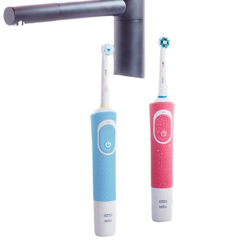 Электрическая зубная щетка OralB, зарядка в подарок, взрослый D100, полностью автоматическая, с небольшой круглой головкой, мягкая щетка, аккумуляторное