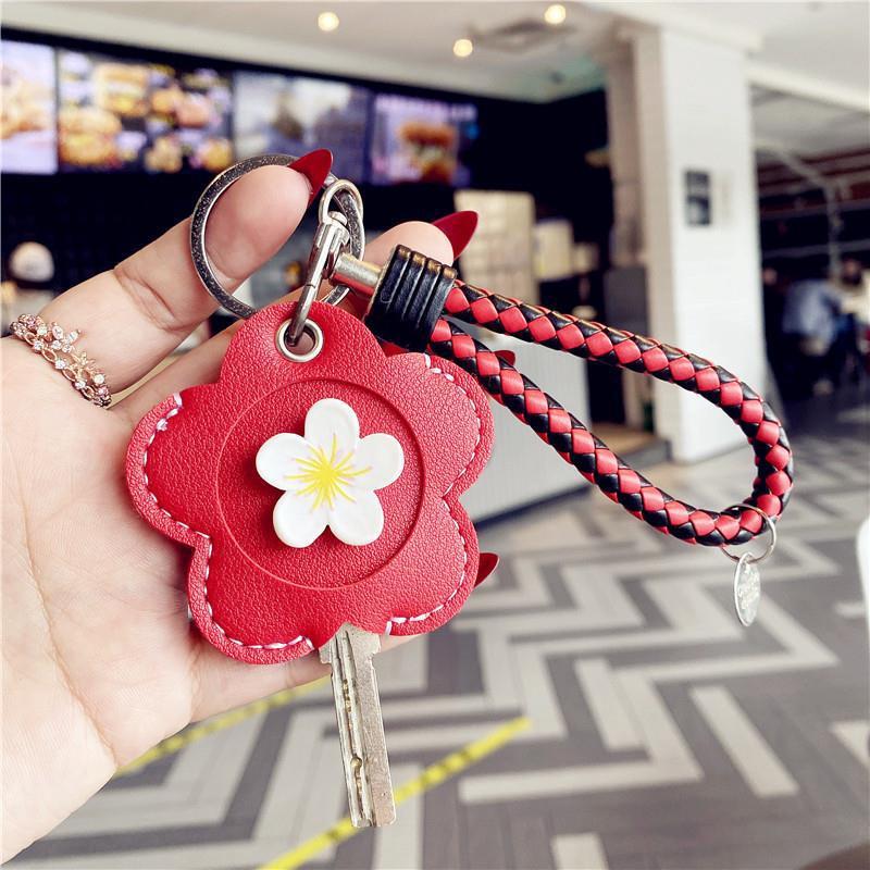 Cubierta de la llave nuevo corazón de niña explosiva Llavero Coche eléctrico PU Cubierta de la tarjeta de control de acceso para el hogar Sensor de gota de agua Amazon