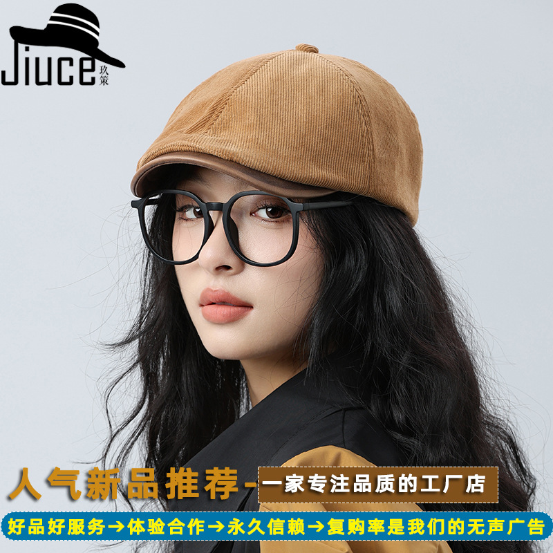 japanese-style retro advance hats positive and negative fashion couples‘ cap trendy fashion beret men and women peaked cap