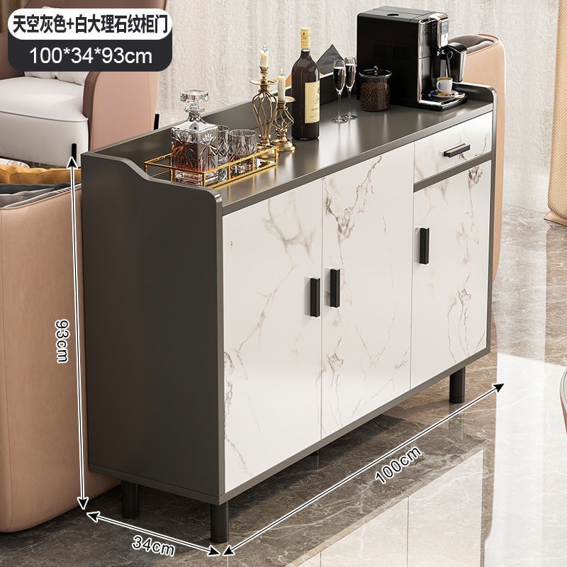 Fábrica de venta directa armario de comedor armario de almacenamiento lujo ligero moderno contra la pared en una sala de estar familiar simple armario de té cocina
