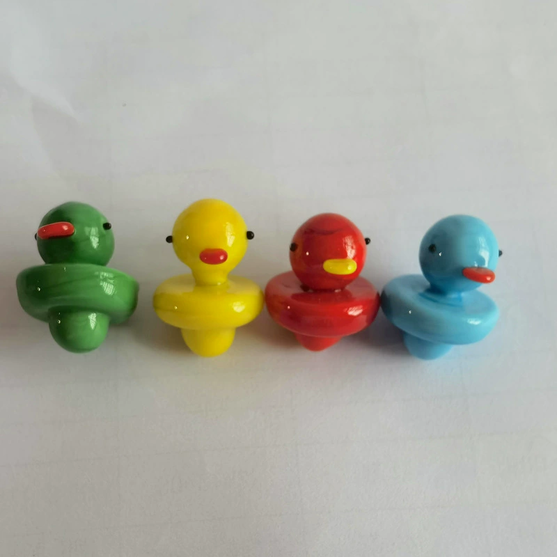 Трансграничные Горячие Продажи Маленькая желтая утка дымовая Крышка для ногтей Аксессуары для утят декоративные стеклянные аксессуары для кальяна распылительный масляный бункер прямой силос